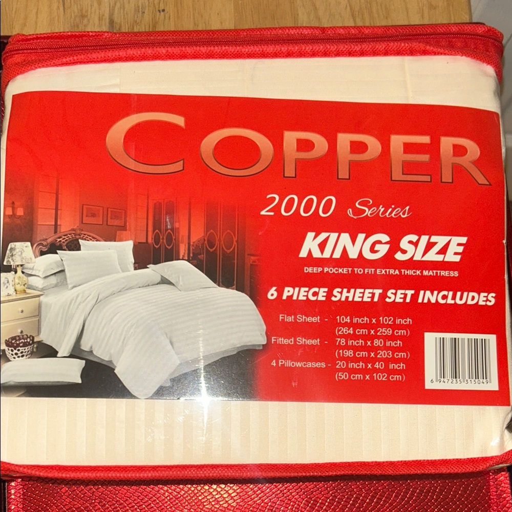 2000 Series King Size Cream Sheet Set